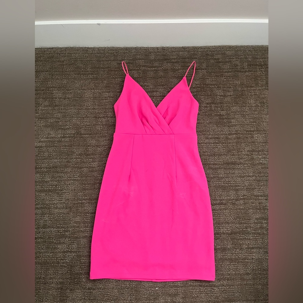 hot pink mini dress
